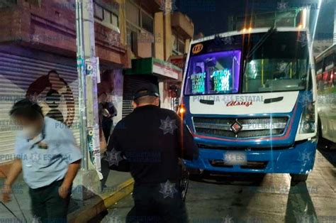 Asaltante de transporte público en Lerma fue detenido