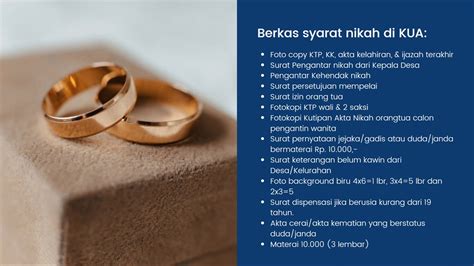 Berapa Biaya Nikah Di Kua Syarat Prosedur Keuntungannya Mufdana