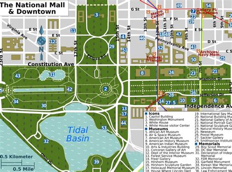 Mapa De Washington D C Turismoeeuu Qu Ver Sitios Tur Sticos