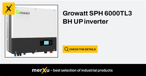 Growatt Sph Tl Bh Up Inverter Merxu