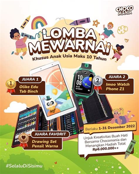 Lomba Mewarnai Choco Mania Berhadiah Total Jutaan Rupiah