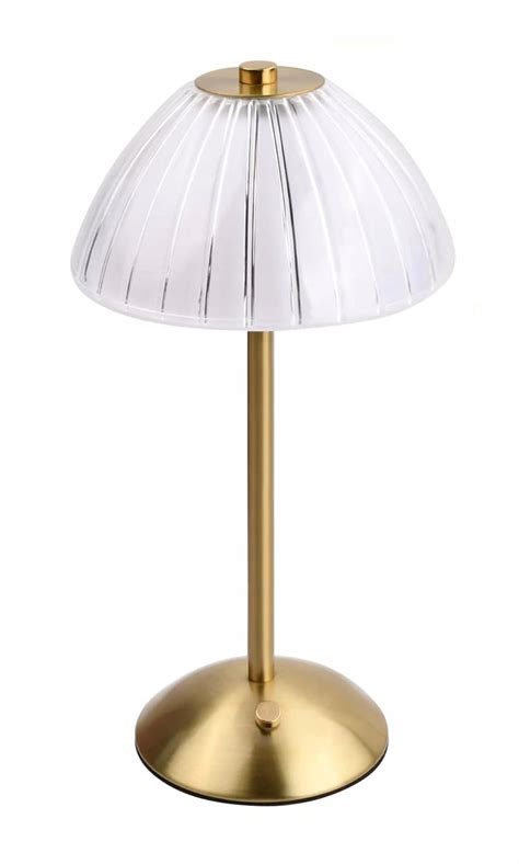 Lampa Stołowa LED Bezprzewodowa Lampka Nocna RETRO Klosz 3 Kolory