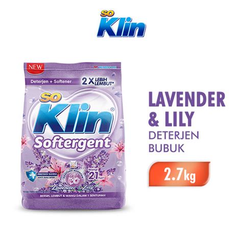 Jual Soklin Deterjen Bubuk Softergent Lavender Lily Kg Wings