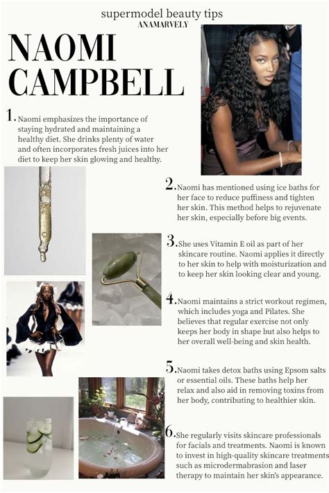 Supermodel Beauty Tips Naomi Campbell In 2024 Model Beauty Secrets