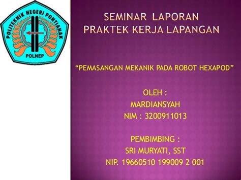 Contoh Ppt Laporan Pkl Mahasiswa Teknik - IMAGESEE