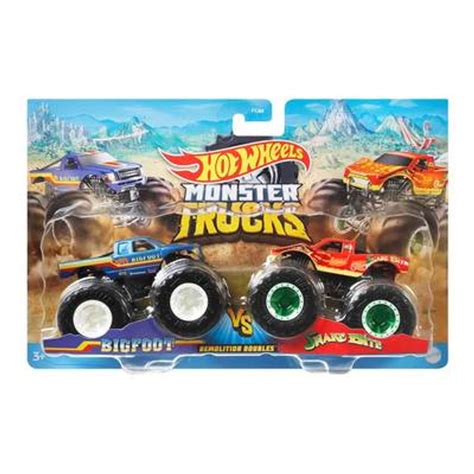 Набор машинок Hot Wheels Monster trucks Bigfoot and Snake bite 1 64