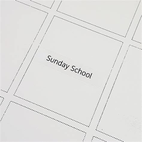 Tm037 35pcs Clear Sunday School Stickers Minimal Letter Stickers School Labels Clear