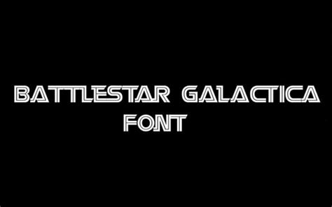 Battlestar Galactica Font Free Download