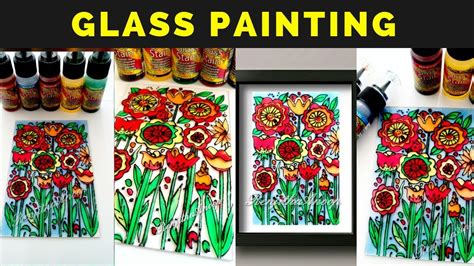 Easy Glass Painting For Beginners Kids Painting Decoart Glass Stain