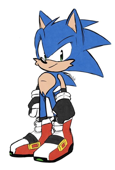 Sonic Fan Art: Red and Black Sonic the Hedgehog Drawing