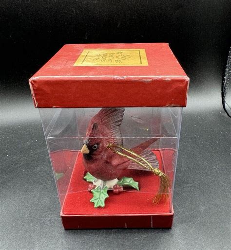 Lenox Winter Greetings Cardinal Figurine Christmas Tree Ornament Mint