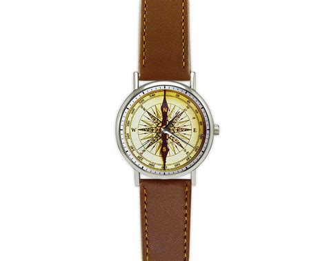 Vintage Compass Watch Nautical Unisex Watch Ladies Etsy