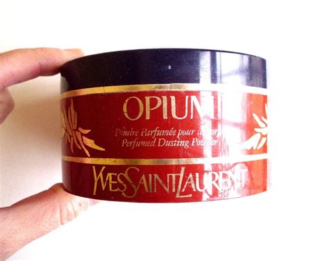 Vintage Yves Saint Laurent Opium Perfumed Dusting Powder Oz Made In