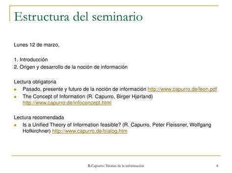 Ppt Seminario Teor As De La Informaci N Powerpoint Presentation Free