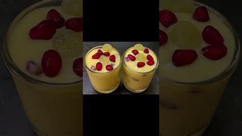 Super Easy Fruit Custard Recipe😍 Easy And Creamy Summer Dessert