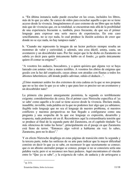 Ensayo Sobre La Lectura Estanislao Zuleta PDF