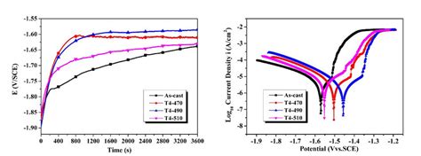 Electrochemical Tests A Open Circuit Potential Ocp Curves B