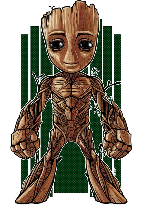 Groot By Thuddleston On Deviantart