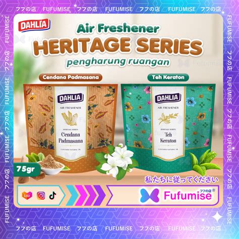 Dahlia Air Freshener Heritage Series Pengharum Ruangan Gr Contains