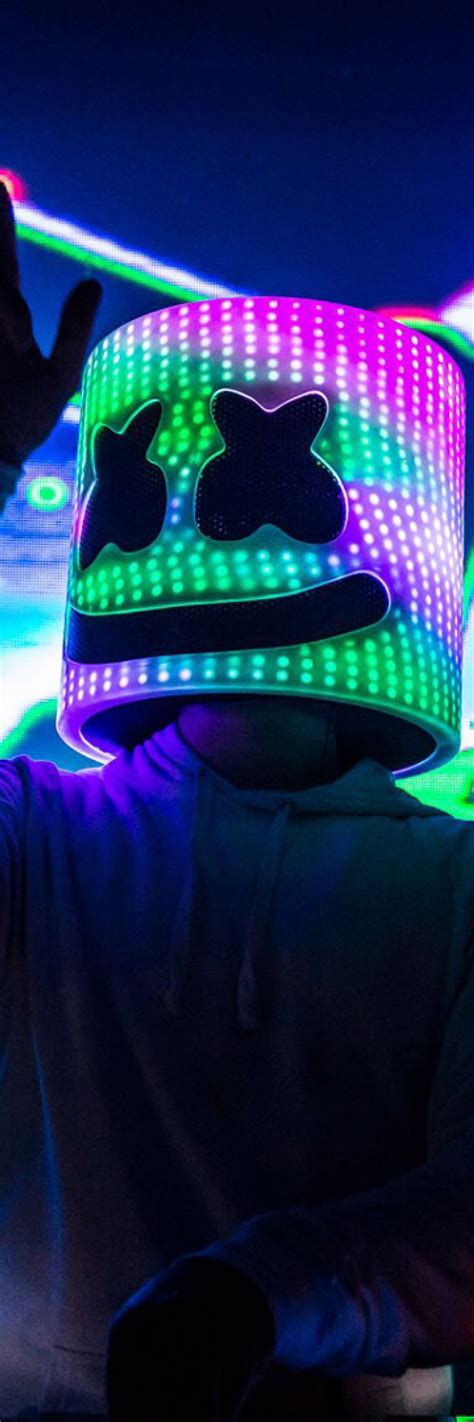 1000x3000 Dj Marshmello Hd Neon 1000x3000 Resolution Wallpaper Hd