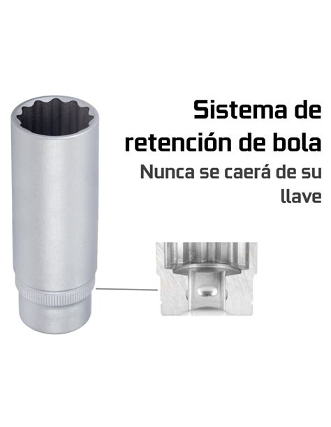 Llave De Vaso 1 2 Largo 12 Caras Medidas A Elegir De 14 A 22 Mm