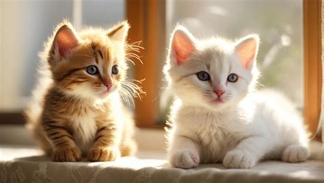 Premium AI Image | Cute Baby Cats Playing Together