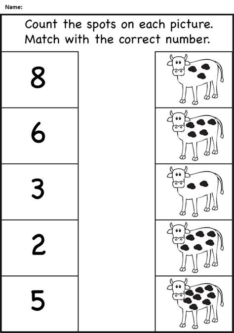 Nursery Maths Worksheet