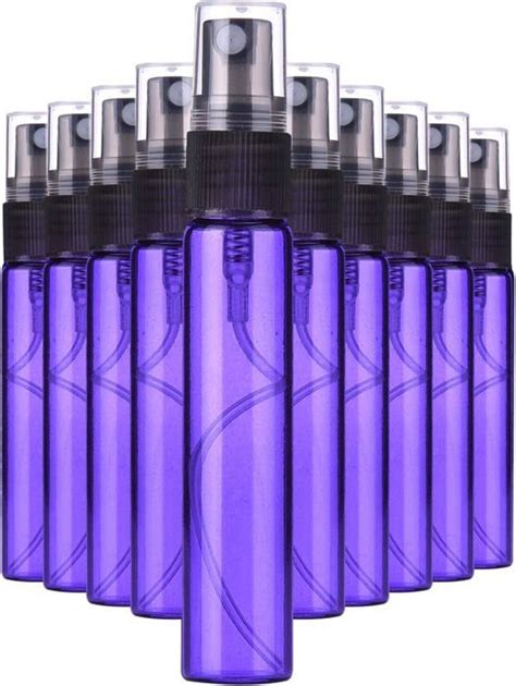 Pcs Flacon Spray Vide Ml Flacons Vide Voyage En Verre Pourpre