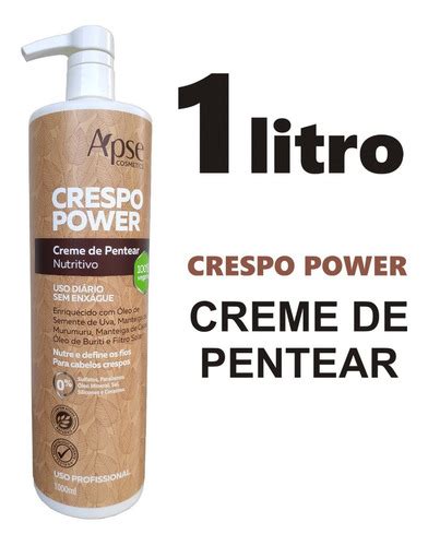 Creme De Pentear Profissional Apse Crespo Power Litro Parcelamento