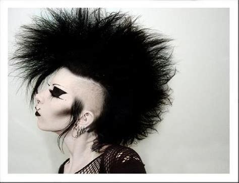 Deathhawk Goth Hair Deathrock Fashion Funky Hairstyles