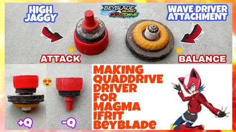 Making QuadDrive Driver For Magma Ifrit Beyblade Burst QD Driver