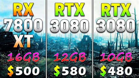 RX 7800 XT 16GB vs RTX 3080 12GB vs RTX 3080 10GB | PC Gameplay Tested - YouTube