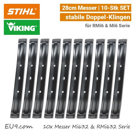 STIHL Viking Messer 28 Cm Mi 632 RMi 632 Serie 10 Stk SET