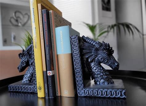 Dragon Head Bookends Set of 2 | Gothic Gifts