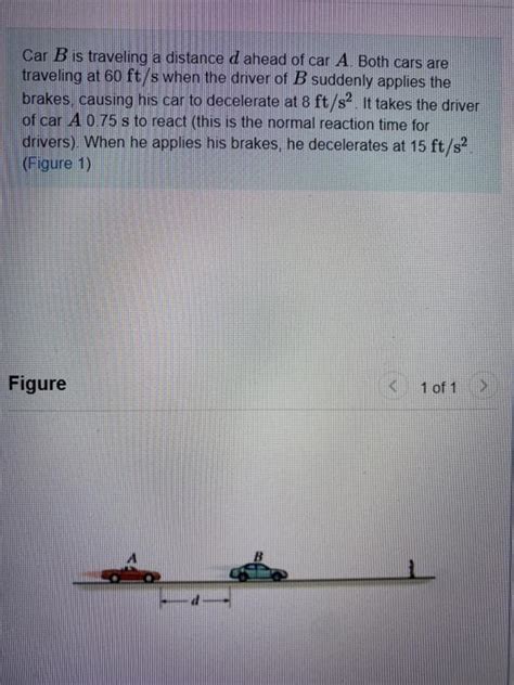 Solved Car B Is Traveling A Distance D Ahead Of Car A Both Chegg