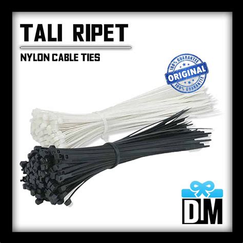 Jual Tali Ripet Kabel Ties Untuk Packaging Kurir Makanan Pengikat Kunci