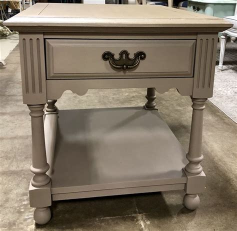 Broyhill Side Table Updated With Fusion Mineral Paint Algonquin And