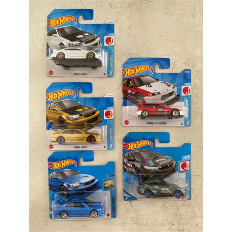 Jual Hot Wheels Honda Civic Short Card SC Crack Kerut Shopee Indonesia