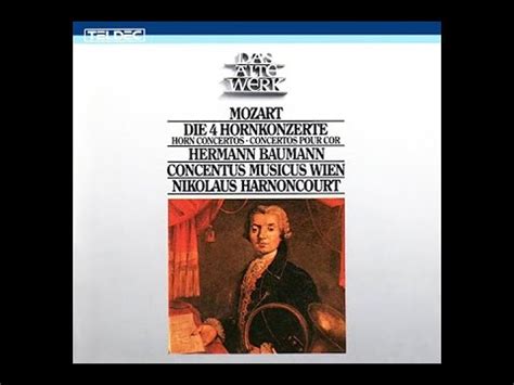 Mozart Horn Concertos Nos 1 2 Baumann Harnoncourt 모차르트 호른 협주곡