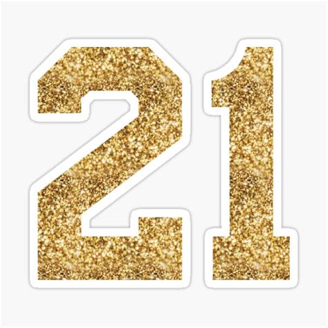 21st Birthday Twenty One Sticker For Sale By Heyrk Redbubble