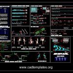 Roadwork Cross Section Pavement Details CAD Template DWG CAD Templates