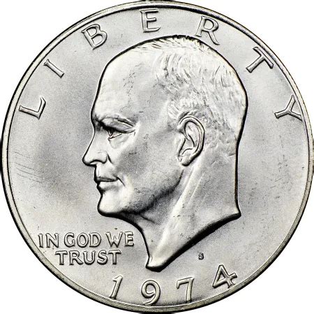 1974-S Eisenhower Silver Dollar Blue Mint Pack 40% Silver | Great ...