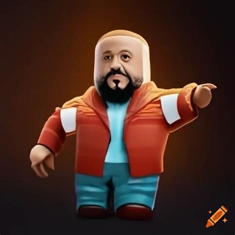 Dj Khaled With A Roblox Logo Background On Craiyon