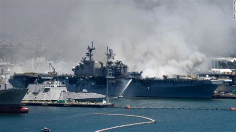 Uss Bonhomme Richard On Fire