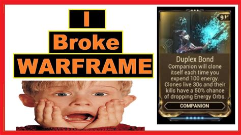 Duplex Bond Broke Warframe YouTube