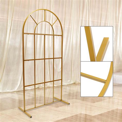 Wedding Stand Gold Rack Flower Arch Door Garden Outdoor Background