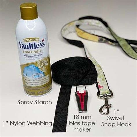 DIY Dog Leash using Fabric Scraps and Nylon Webbing