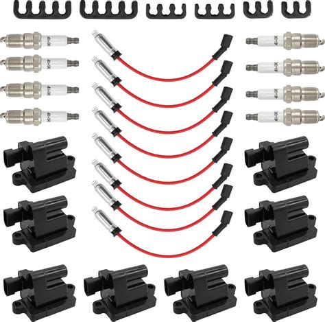 8 Pack Uf271 Square Ignition Coils 41 962 Platinum Spark Plugs M8 48322r Spark Plug