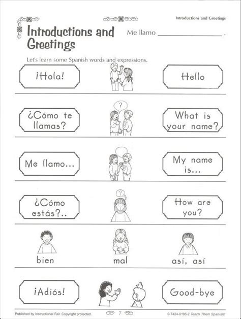 27 best images about Spanish Worksheets // Level 1 on Pinterest