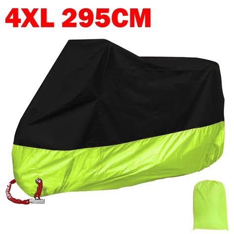 Xxxxl Housse De Protection Imperm Able Pour Moto Noir Vert Anti